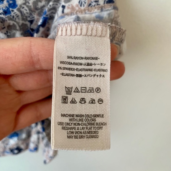 Free People // Floral Deep V Blouse - Picture 4 of 4